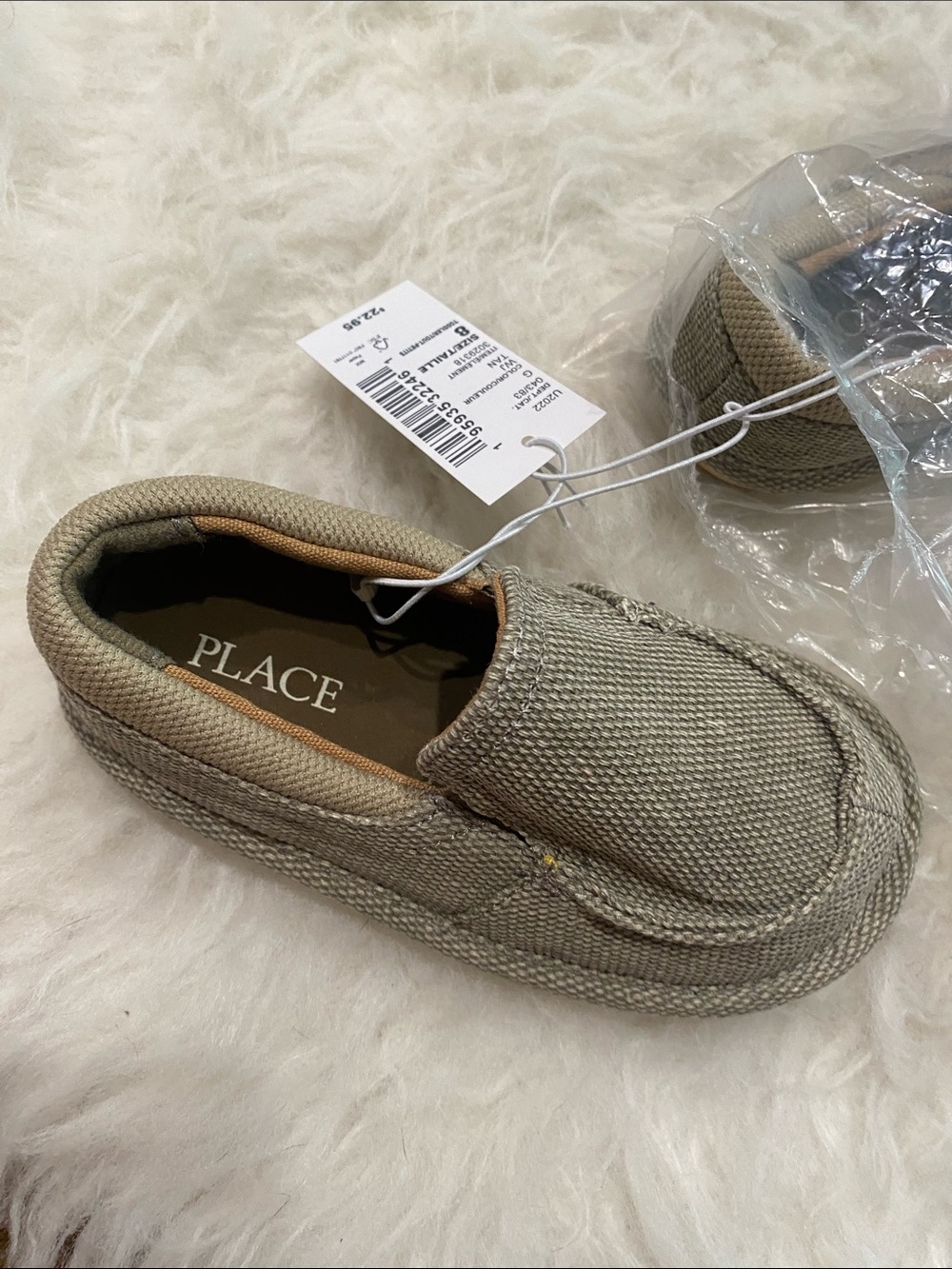 The Children's Place Kids Canvas Slip-On Shoes in Taupe